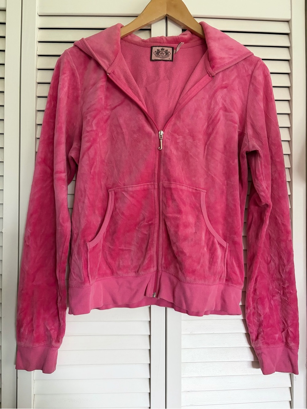 Juicy Couture Hot Pink Velour Zip up *read description*